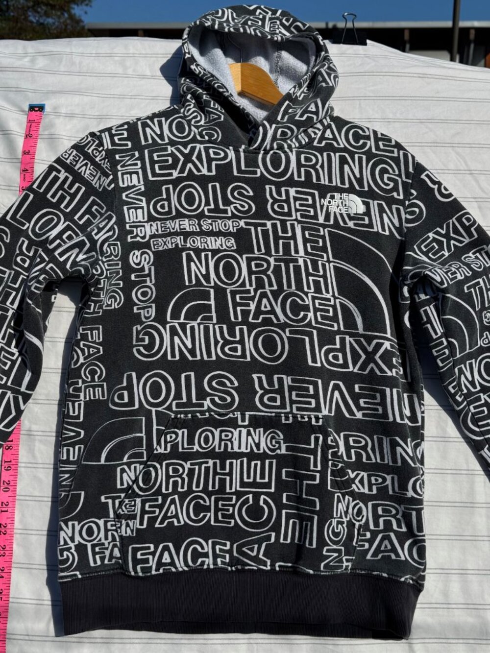 The North Face All-Over graphic typography design